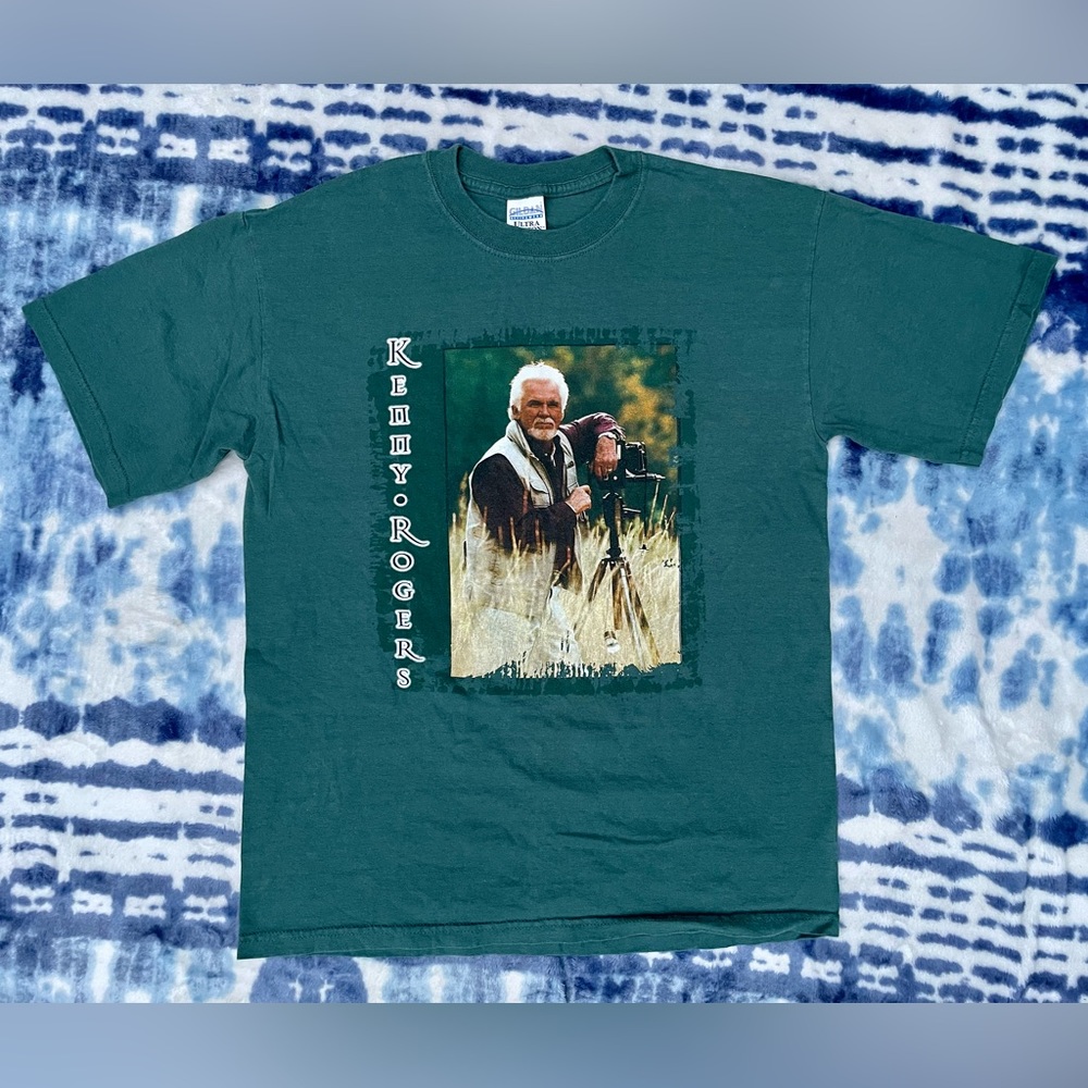 Kenny Rogers On Tour Shirt Medium Vintage 90s Y2K Music